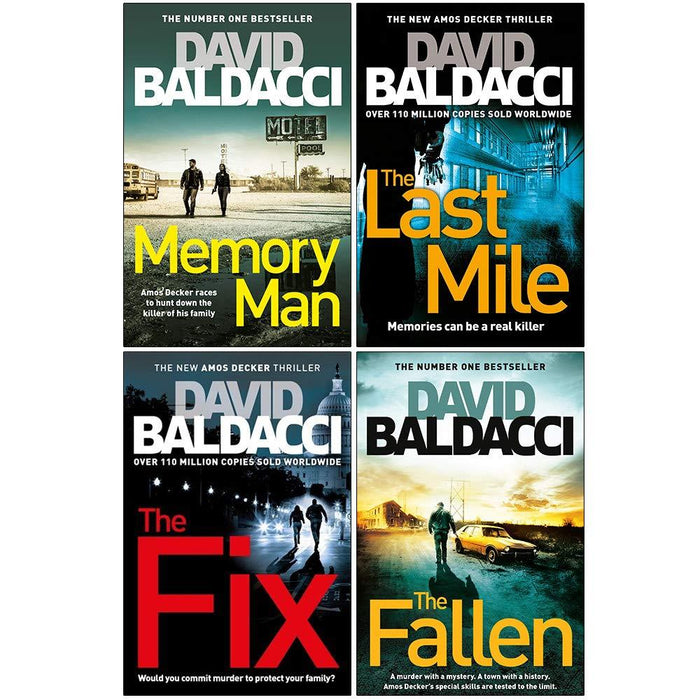 David Baldacci Amos Decker Series 4 Books Collection Set