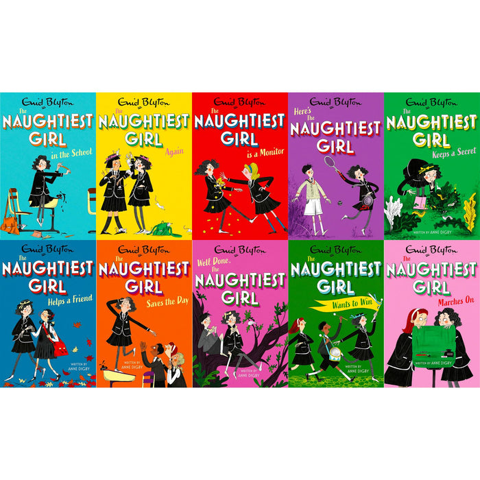 The Naughtiest Girl Complete Collection – 10-Book Set by Enid Blyton & Anne Digby: Classic School Stories for Young Readers