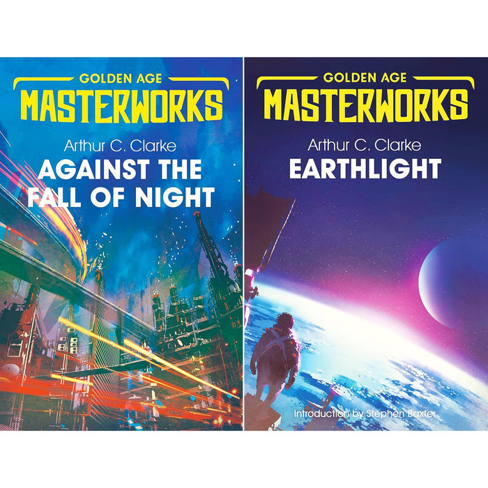 Arthur C. Clarke Collection – Sci-Fi Golden Age Masterworks of Cosmic Discovery & Human Exploration in Against the Fall of Night & Earthlight (2-Book Set)