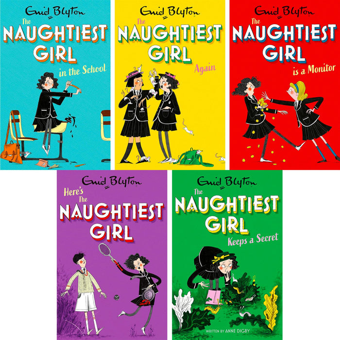 The Naughtiest Girl Collection – Books 1–5 by Enid Blyton & Anne Digby: Classic Boarding School Adventures with Elizabeth Allen (Paperback)