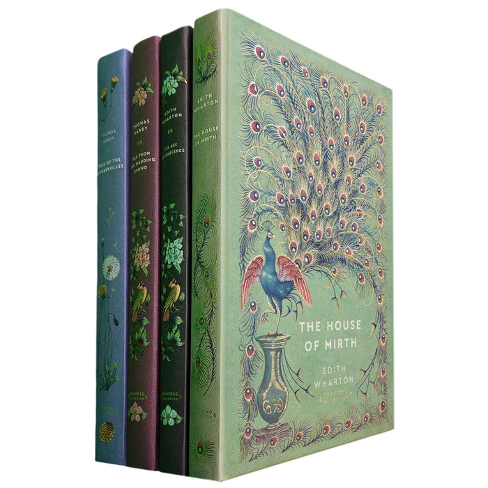 The Tragic Romances & Society Collection: Tess of d’Urbervilles & Madding Crowd by T. Hardy, Age of Innocence & House of Mirth by E. Wharton (Hardcover, 4 Books) – A Beautiful Cranford Edition