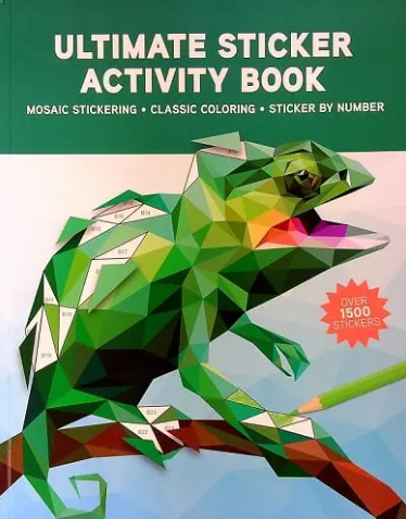 Mosaic Sticker Coloring Book