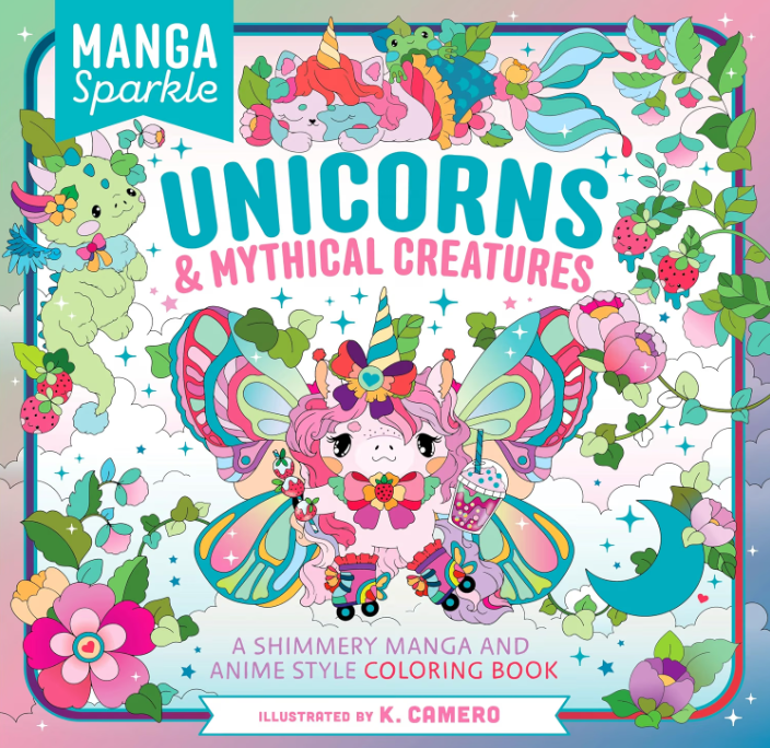 Unicorns & Mythical Creatures Colouring Book