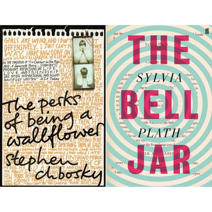 Journey to Adulthood Collection: The Bell Jar by Sylvia Plath & The Perks of Being a Wallflower by Stephen Chbosky