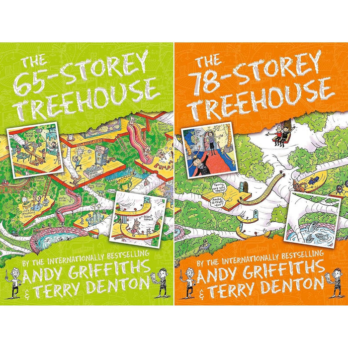 The Treehouse Collection: 2-Book Set by Andy Griffiths & Terry Denton (The 65-Storey Treehouse, The 78-Storey Treehouse