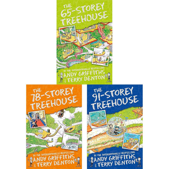 The Treehouse Series by Andy Griffiths & Terry Denton: The 65, 78 & 91-Storey Treehouse