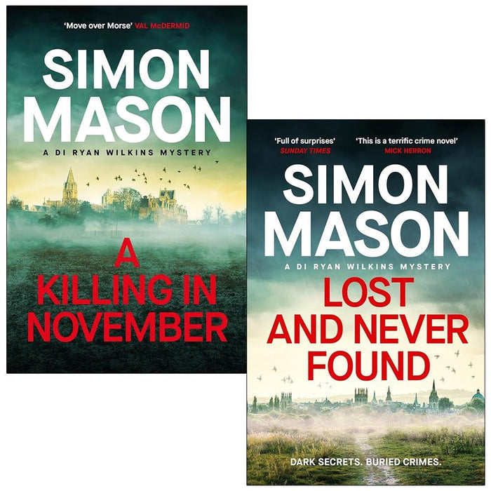 DI Ryan Wilkins Mysteries Series 2 Books Collection Set By Simon Mason