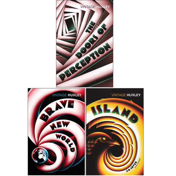 Aldous Huxley 3 Books Collection Set (The Doors of Perception, Brave New World, Island)