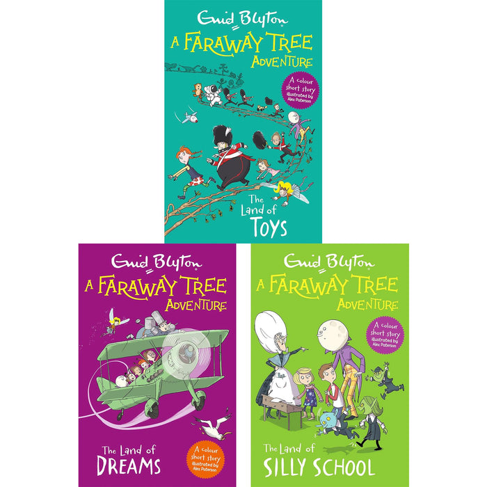 The Faraway Tree Collection by Enid Blyton: Playful Escapes to Silly School, the Land of Toys & the World of Dreams (3 Books, Paperback)