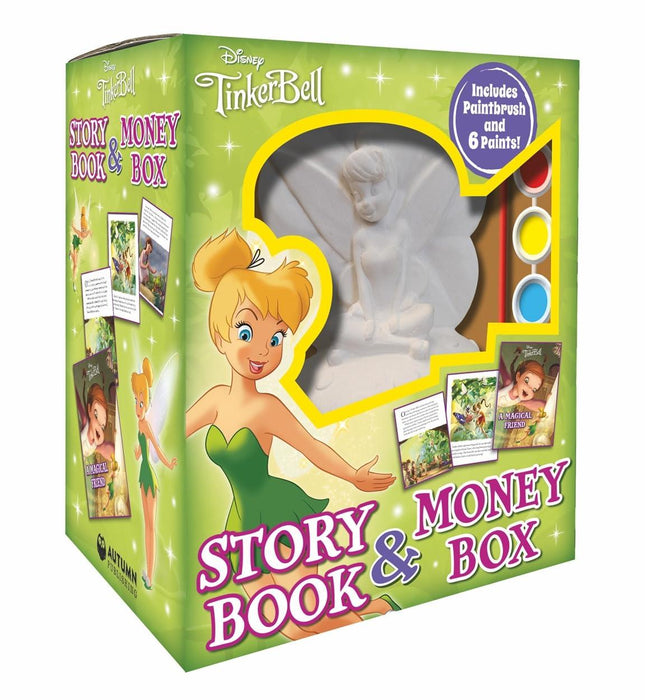 Disney: Tinkerbell Story Book & Money Box (Inc Paint & Brush)