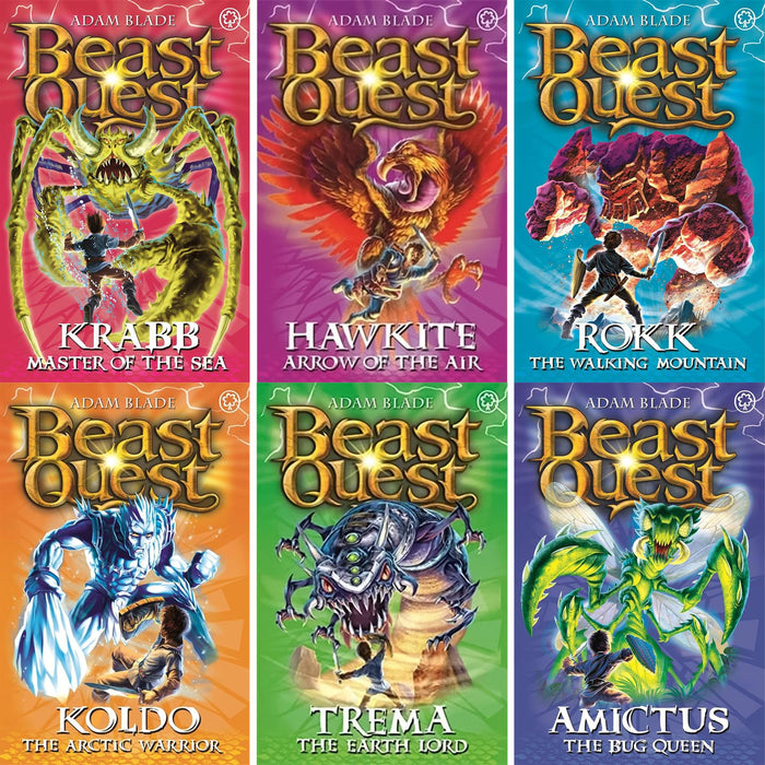 Beast Quest Series 1–5 Collection (30 Books) – The Dark Realm, The Golden Armour, The Dark Realm (Return), The Amulet of Avantia, and The Shadow Beasts: Epic Fantasy Adventures for Young Readers