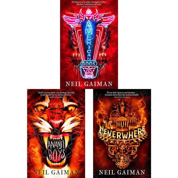 The Myth and Magic Collection: Neil Gaiman’s ‘American Gods,’ ‘Anansi Boys,’ and ‘Neverwhere’ – A Journey through Fantasy, Folklore, and Dark Wonders