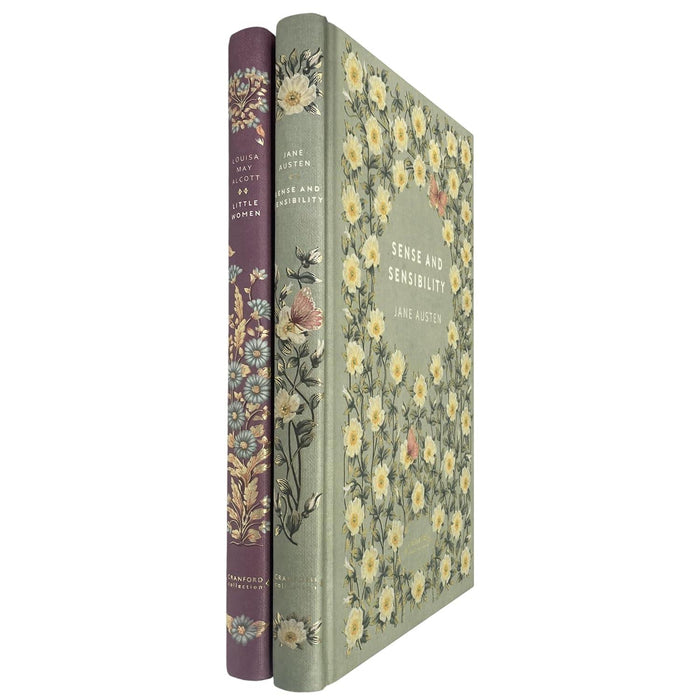 Devoted Sisters Collection by Jane Austen & Louisa May Alcott: Sense and Sensibility & Little Women - Two Novels of Family in the Deluxe Cranford Edition (2-Book Set)