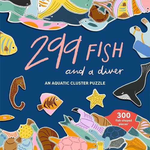 299 Fish and a Diver Puzzle: An Aquatic Cluster Puzzle - 300 Pieces