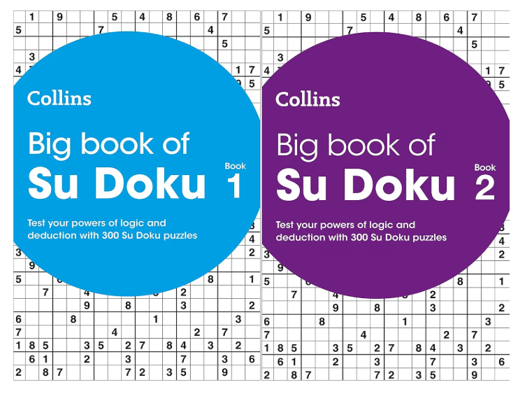 Collins Su Doku Collection: Big Book of Su Doku Book 1 & Big Book of Su Doku 2