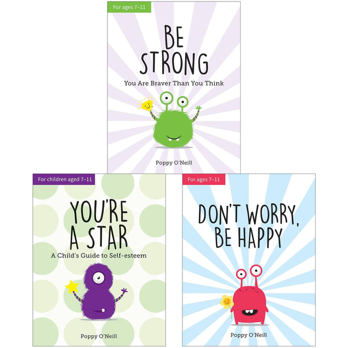 Poppy O'Neill's Confidence and Well-Being Collection: A 3-Book Set for Kids on Self-Esteem, Managing Anxiety, and Building Resilience