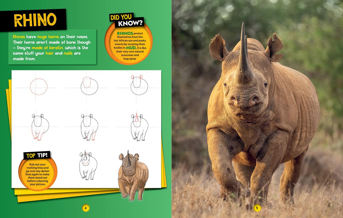 National Geographic Kids: How To Draw Safari Animals