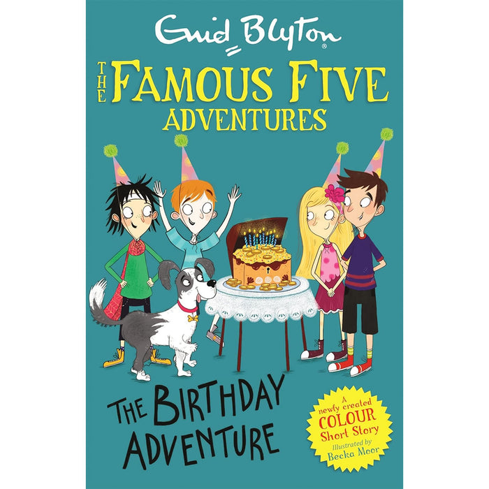 Famous Five Colour Short Stories – 3-Book Adventure Collection by Enid Blyton: The Birthday Mystery, Timmy’s Treasure & A Daring Rescue
