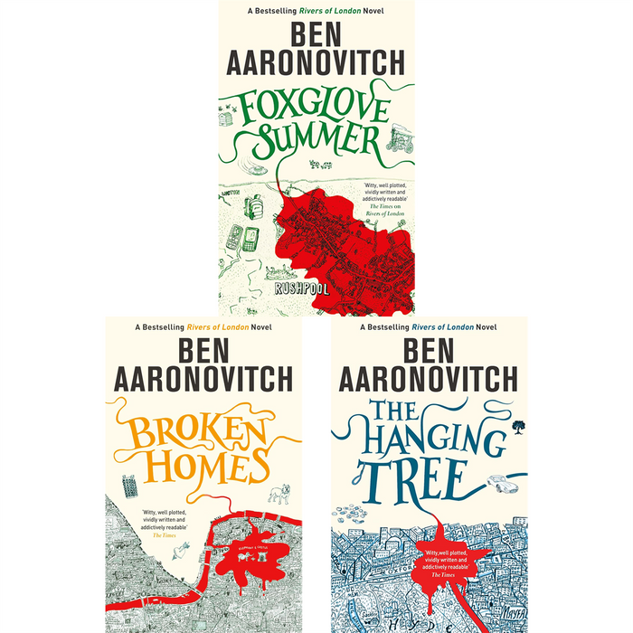 The Rivers of London Series by Ben Aaronovitch: Magical Investigations Continue in Broken Homes, Foxglove Summer, and The Hanging Tree