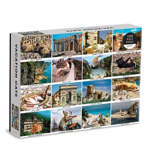 Galison 9780735369504 Vacation Cats 1500 Piece Puzzle