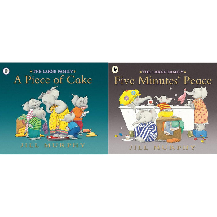 The Large Family Collection: 2-Book Set by Jill Murphy (A Piece of Cake, Five Minutes Peace