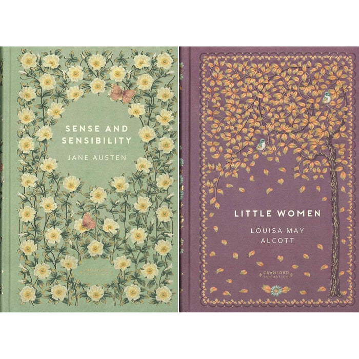 Devoted Sisters Collection by Jane Austen & Louisa May Alcott: Sense and Sensibility & Little Women - Two Novels of Family in the Deluxe Cranford Edition (2-Book Set)