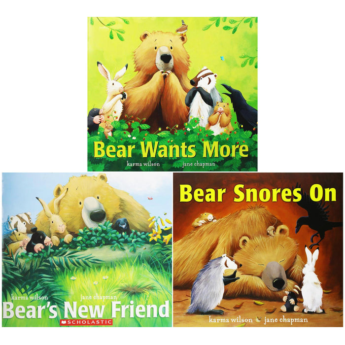 Bear's Big Adventures: Bear Snores On, Bear Wants More, and Bear's New Friend - Joyful Tales of Curiosity and Friendship by Karma Wilson