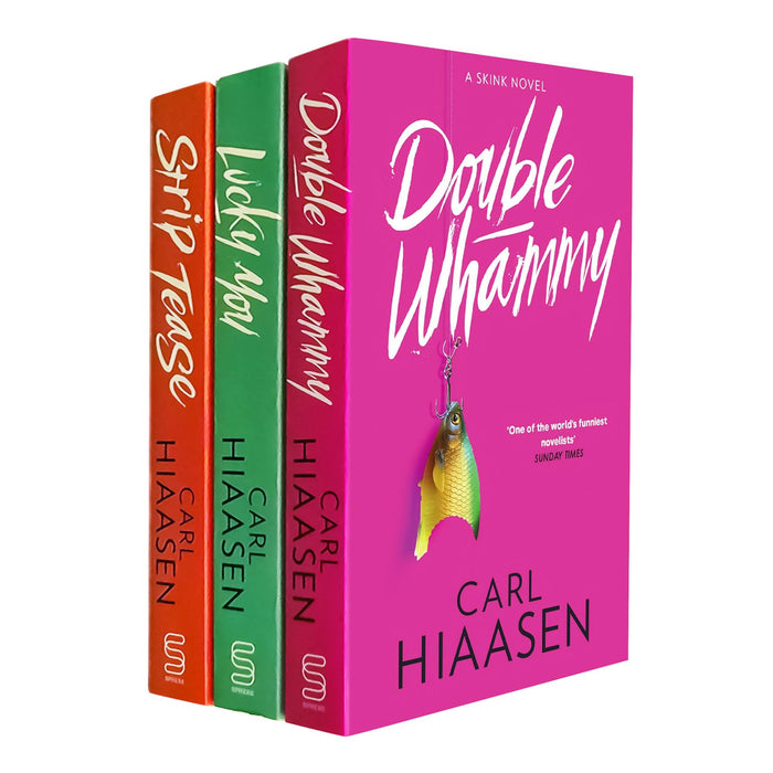 Florida Crime and Satire: Double Whammy, Lucky You, and Strip Tease – A Clever and Irreverent Mystery Set by Carl Hiaasen