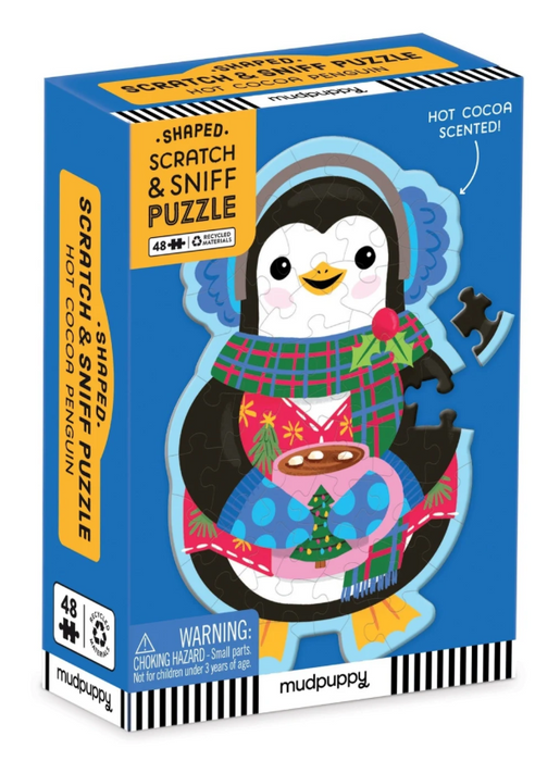 Hot Cocoa Penguin 48 Piece Scratch & Snif Puzzle