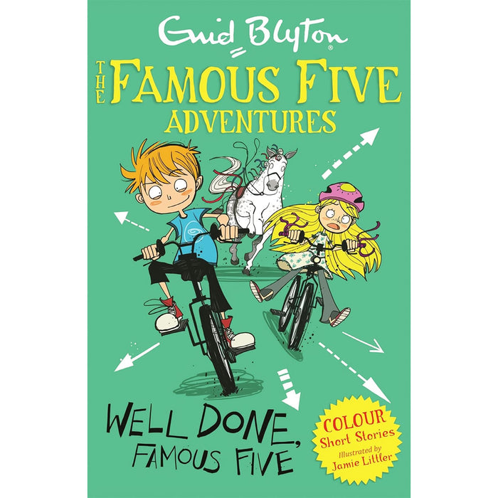 Famous Five Colour Short Stories – 5-Book Collection by Enid Blyton: Classic Adventures Including George’s Hair, Half-Term Adventure & More