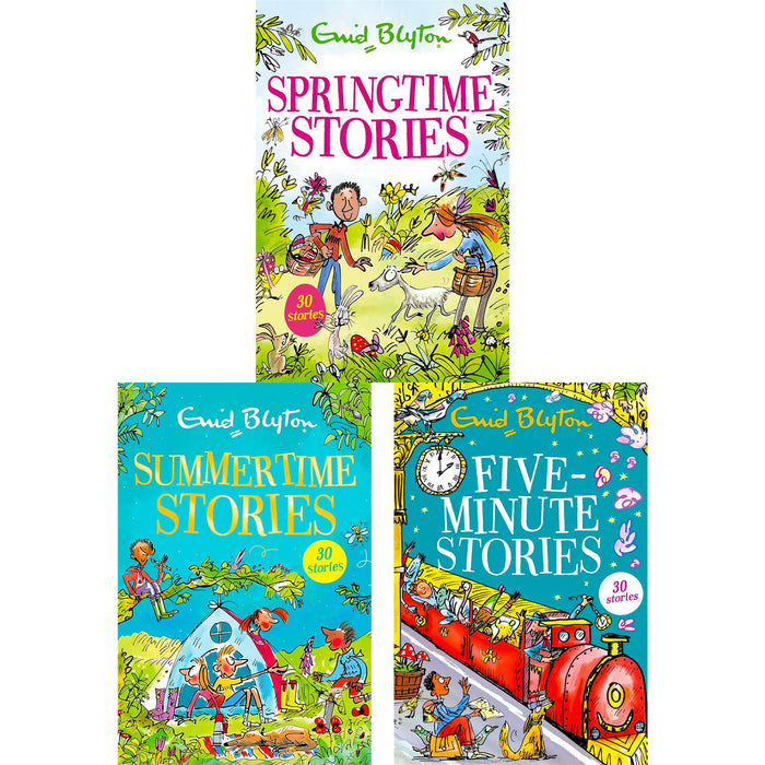 The Enid Blyton Seasonal & Quick Stories Collection: Spring, Summer & Five-Minute Tales for Young Readers (Paperback, 3 Books)