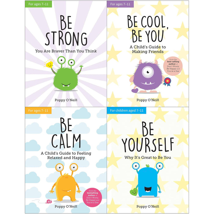 Poppy O'Neill's 4-Book Empowerment Collection: Essential Guides for Kids on Building Self-Confidence, Managing Anxiety, Social Skills, and Embracing Their Unique Selves