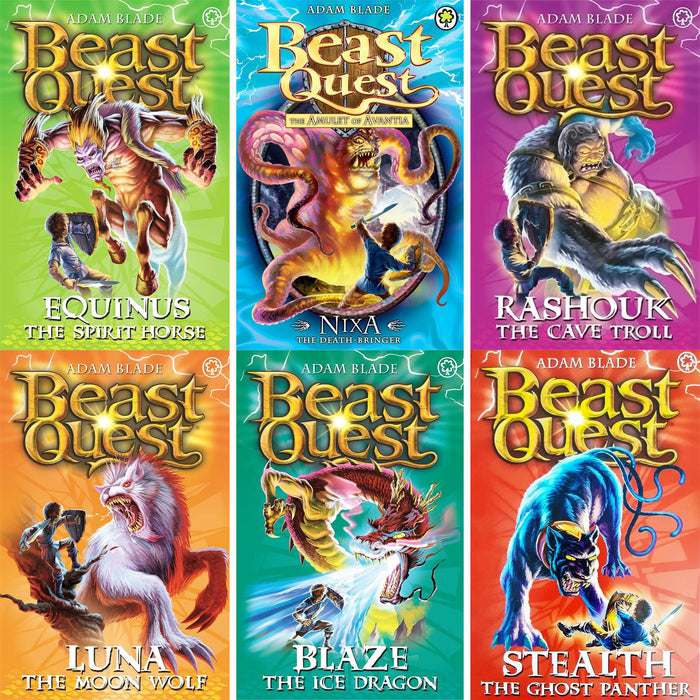 Beast Quest 30-Book Collection by Adam Blade: Ferno the Fire Dragon, Sepron the Sea Serpent, Arcta the Mountain Giant & More – Complete Series 1-5 Adventure Set for Young Fans