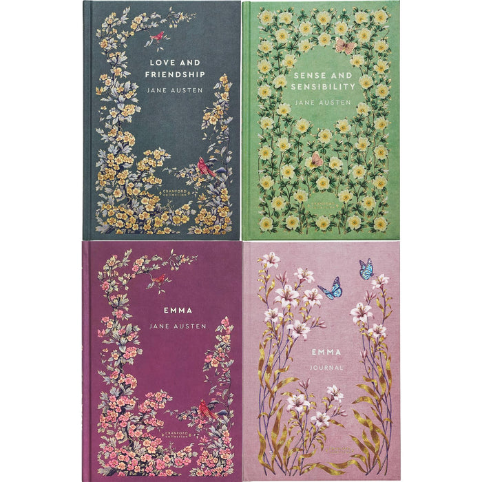 The Brontë Sisters & Jane Austen Collection (Hardcover, 10 Books) with Pride and Prejudice, Emma & Wuthering Heights Journals – A Cranford Edition Set of Timeless Romance, Society & Keepsakes