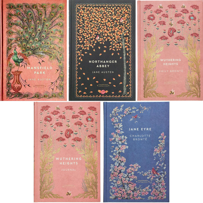 The Jane Austen & Brontë Sisters Collection (Hardcover, 8 Books + 3 Journals) – Pride and Prejudice, Wuthering Heights, Jane Eyre & More – A Cranford Edition Set of Romance & Gothic Literature