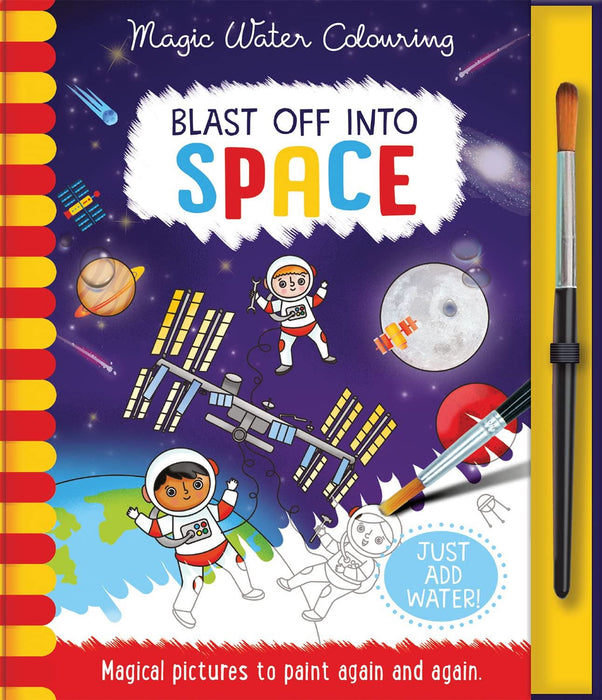 Blast Off Into - Space, Mess Free Activity Book (Magic Water Colouring)