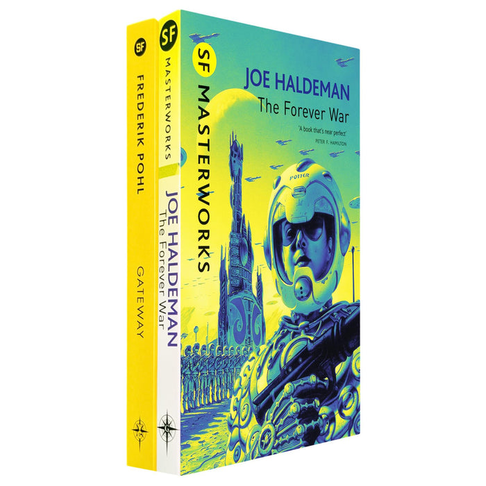 SF Masterworks Collection: Space Warfare, Time Dilation & Human Survival in Gateway by Frederik Pohl & The Forever War by Joe Haldeman (2-Book Set)