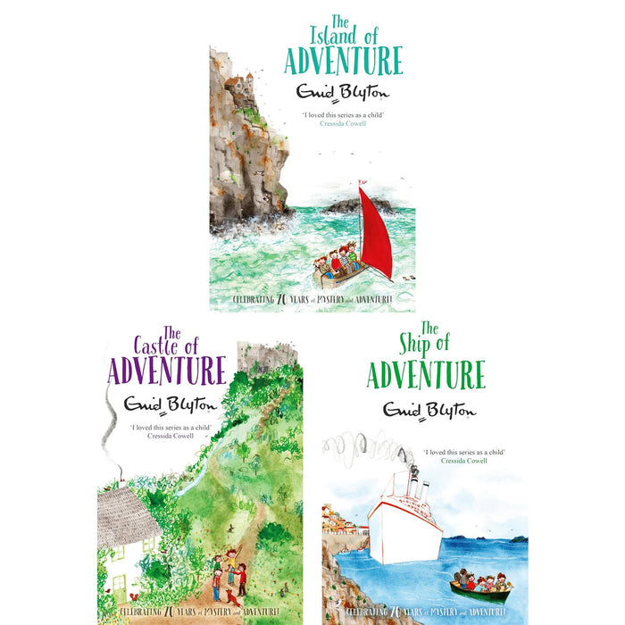 Enid Blyton Adventure Series – 3-Book Set: Castle, Island & Ship Escapades for Young Explorers (Paperback Collection)