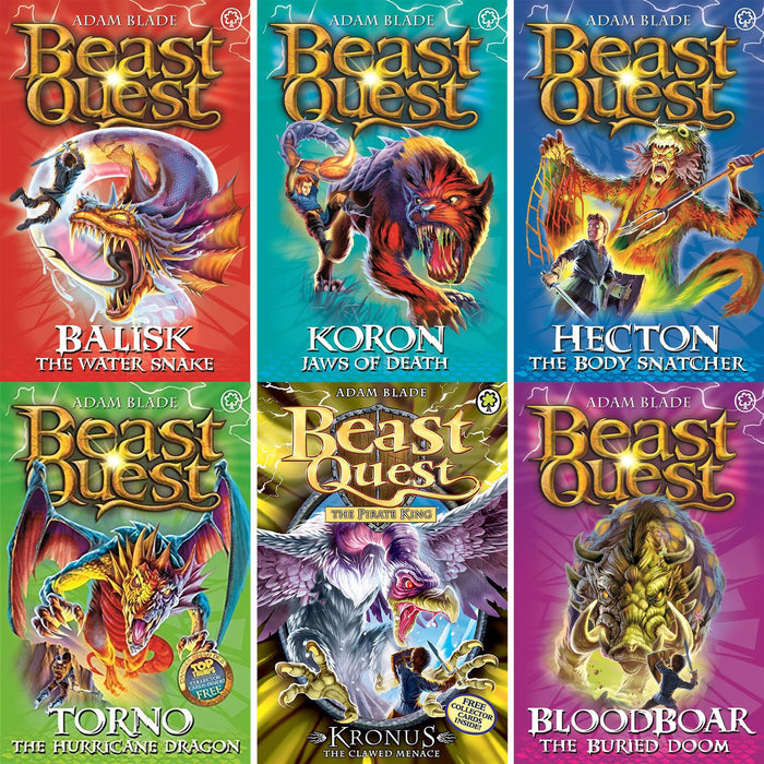 Beast Quest Series 6–10 Collection (30 Books) – The World of Chaos, The Lost World, The Pirate King, The Warlock’s Staff, and The Master of the Beasts: Epic Fantasy Adventures for Young Readers
