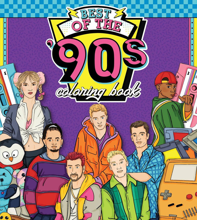 Best of the '90s Coloring Book: Color your way through 1990s art & pop culture (2) (Color Through the Decades)