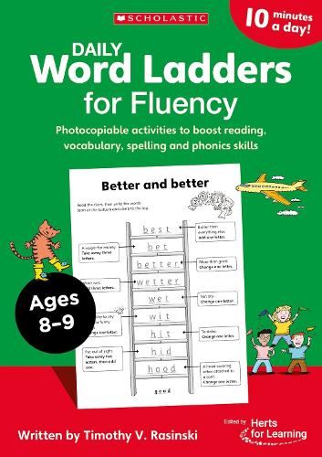 Daily Word Ladders for Fluency for Ages 8 to 9