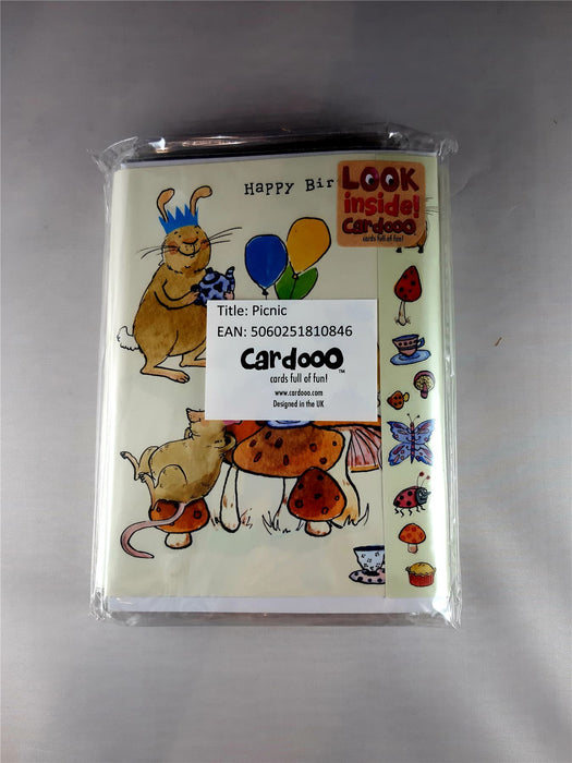 Card 6 Pack: Birthday Z Card: Picnic