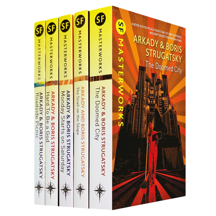 Strugatsky Brothers SF Masterworks: Dystopian Realities, Philosophy & Society in Roadside Picnic, Hard To Be A God, Monday Starts on Saturday, Snail on the Slope & Doomed City (5-Book Set)