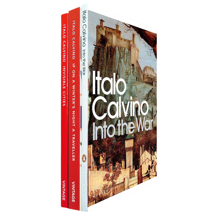 Italo Calvino Masterworks Collection: A Journey through Surreal, Meta-Fictional, and Dramatic Worlds with Invisible Cities, If on a Winter’s Night a Traveller & Into the War (3-Book Set)