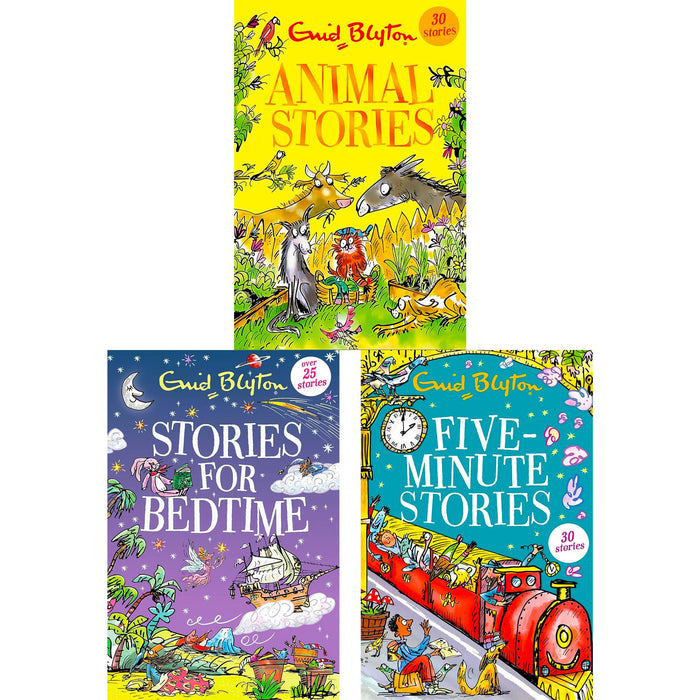 The Enid Blyton Stories Collection: Delightful Animal Tales, Bedtime Adventures & Five-Minute Reads for Young Readers (Paperback, 3 Books)