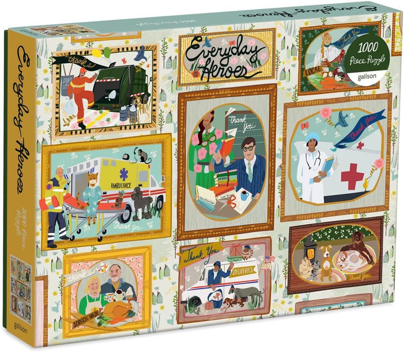 Galison 9780735368538 Everyday Heroes 1000 Piece Puzzle