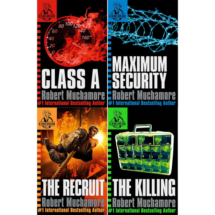 Undercover Missions Await: The CHERUB Series Featuring 'The Recruit,' 'Class A,' 'Maximum Security,' and 'The Killing'