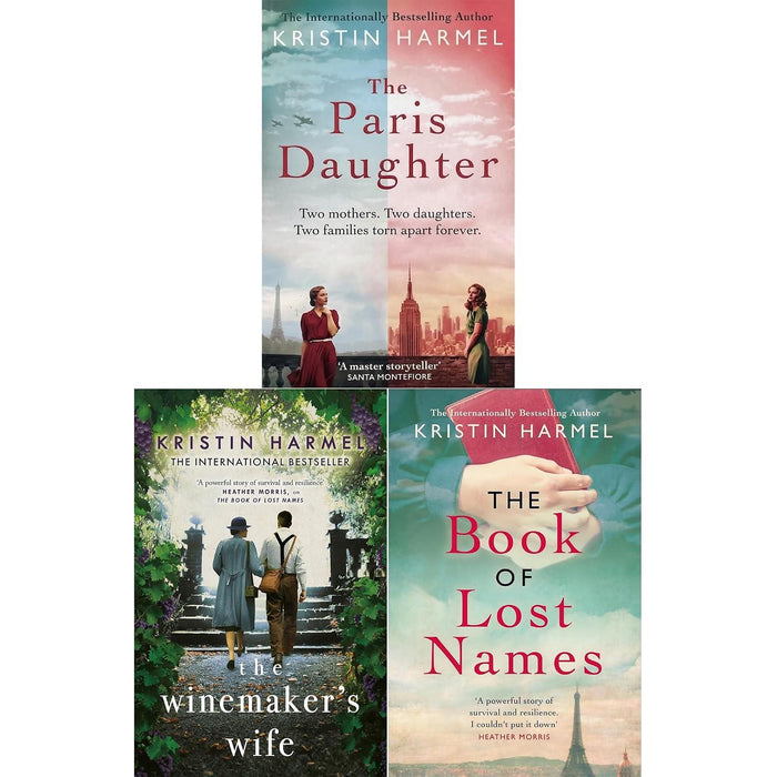 Kristin Harmel Collection: The Paris Daughter, The Winemaker's Wife & The Book of Lost Names