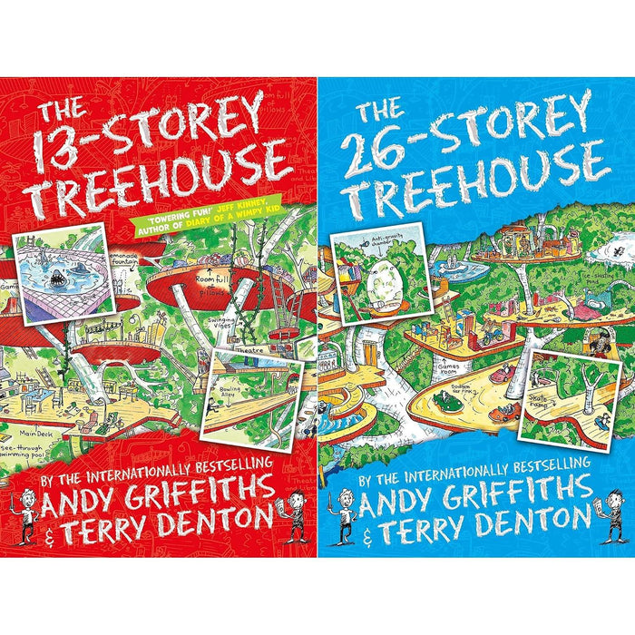 The Treehouse Collection: 2-Book Set by Andy Griffiths & Terry Denton (The 13-Storey Treehouse, The 26-Storey Treehouse