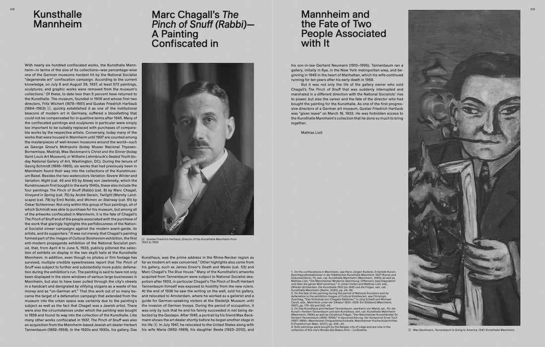 Castaway Modernism: Basel’s Acquisitions of “Degenerate” Art